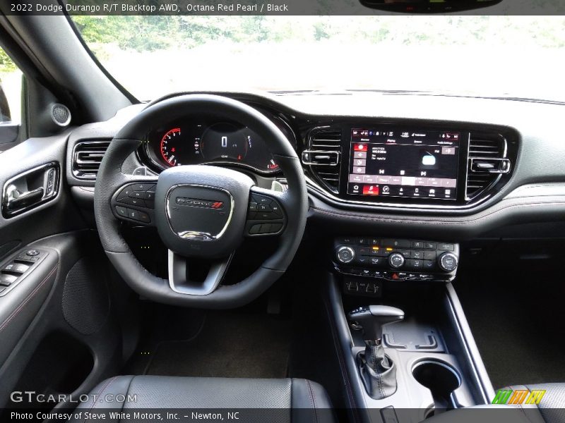 Octane Red Pearl / Black 2022 Dodge Durango R/T Blacktop AWD