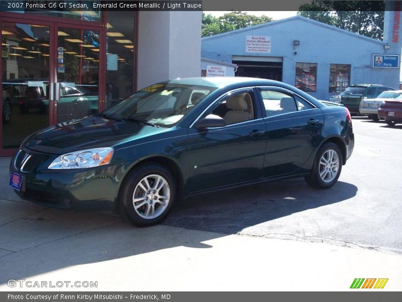 Emerald Green Metallic / Light Taupe 2007 Pontiac G6 GT Sedan
