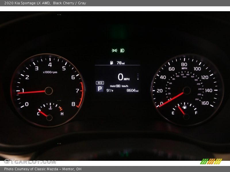 Black Cherry / Gray 2020 Kia Sportage LX AWD