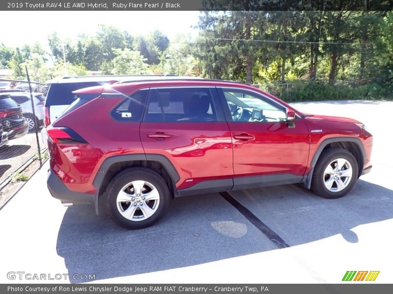 Ruby Flare Pearl / Black 2019 Toyota RAV4 LE AWD Hybrid