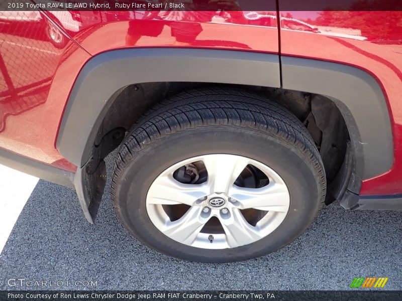Ruby Flare Pearl / Black 2019 Toyota RAV4 LE AWD Hybrid