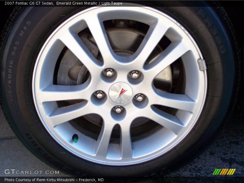 Emerald Green Metallic / Light Taupe 2007 Pontiac G6 GT Sedan