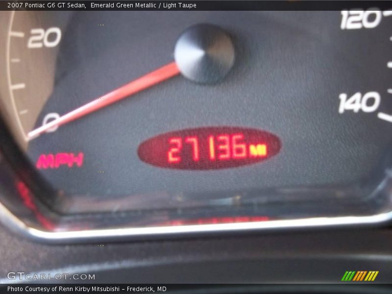 Emerald Green Metallic / Light Taupe 2007 Pontiac G6 GT Sedan