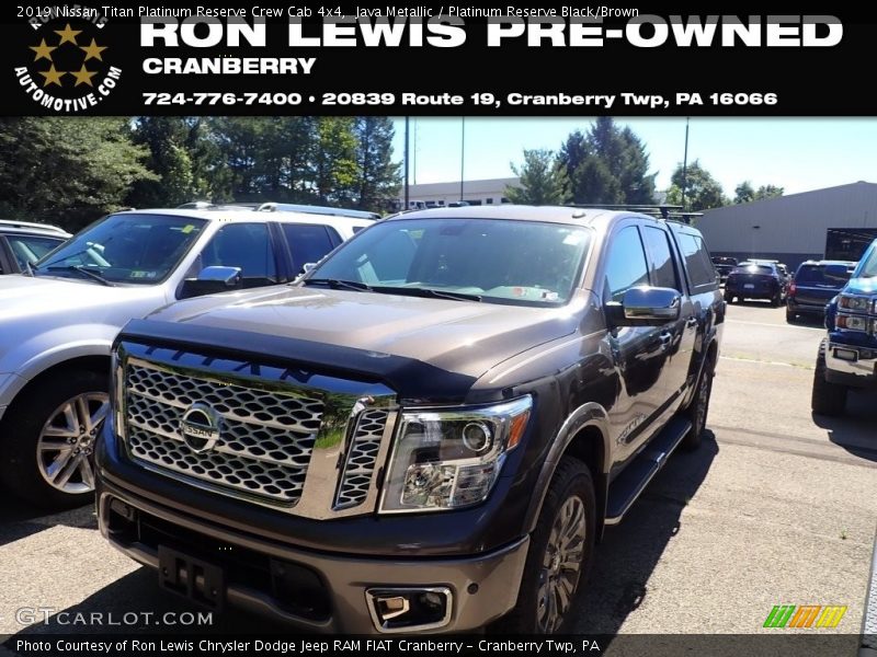 Java Metallic / Platinum Reserve Black/Brown 2019 Nissan Titan Platinum Reserve Crew Cab 4x4
