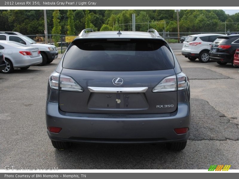 Nebula Gray Pearl / Light Gray 2012 Lexus RX 350