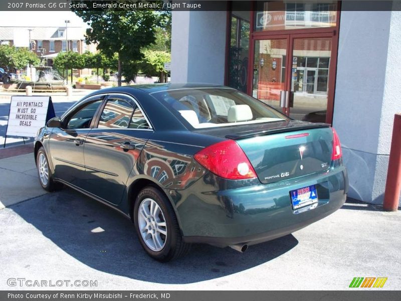 Emerald Green Metallic / Light Taupe 2007 Pontiac G6 GT Sedan
