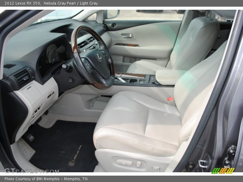 Nebula Gray Pearl / Light Gray 2012 Lexus RX 350