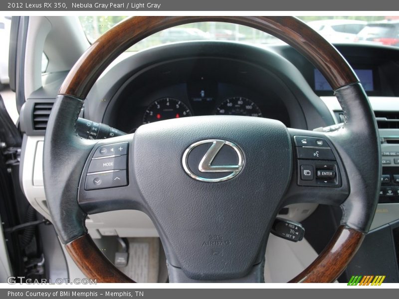 Nebula Gray Pearl / Light Gray 2012 Lexus RX 350