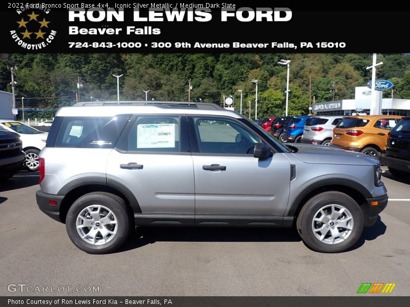 Iconic Silver Metallic / Medium Dark Slate 2022 Ford Bronco Sport Base 4x4