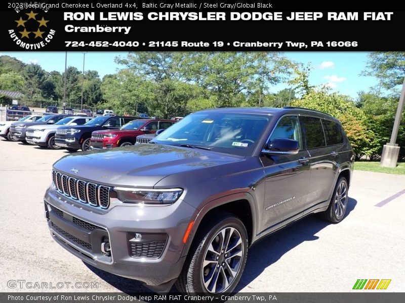 Baltic Gray Metallic / Steel Gray/Global Black 2023 Jeep Grand Cherokee L Overland 4x4