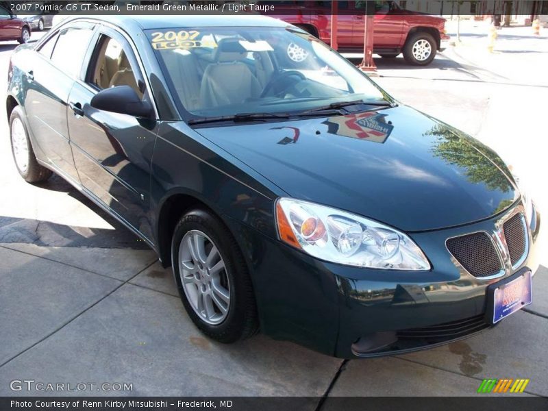 Emerald Green Metallic / Light Taupe 2007 Pontiac G6 GT Sedan