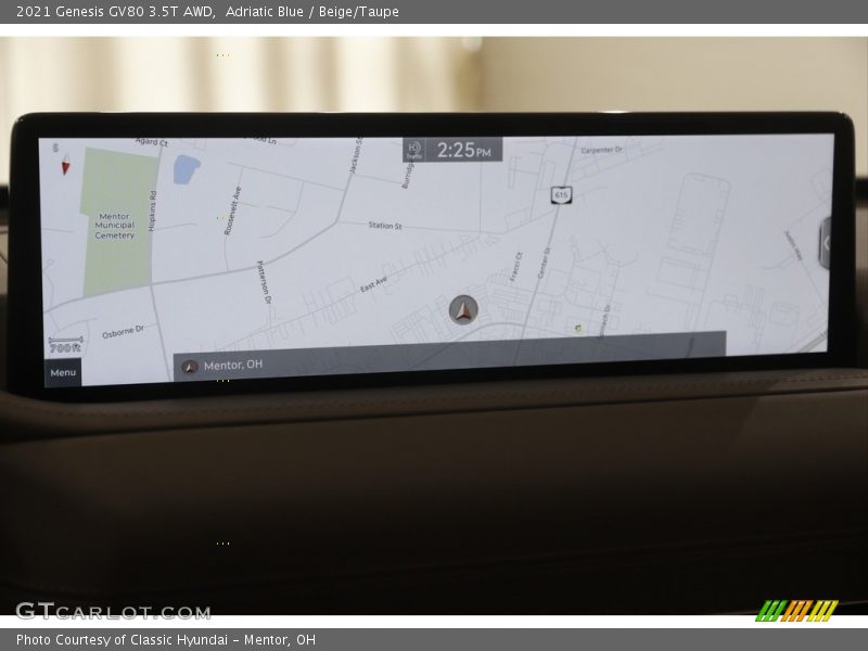Navigation of 2021 GV80 3.5T AWD