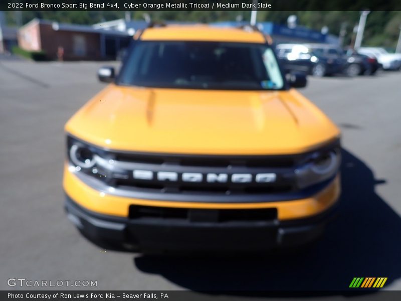 Cyber Orange Metallic Tricoat / Medium Dark Slate 2022 Ford Bronco Sport Big Bend 4x4