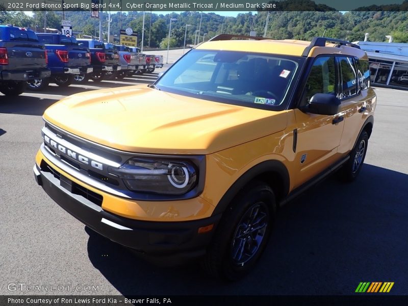 Cyber Orange Metallic Tricoat / Medium Dark Slate 2022 Ford Bronco Sport Big Bend 4x4