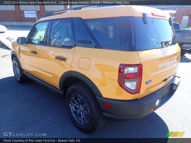 Cyber Orange Metallic Tricoat / Medium Dark Slate 2022 Ford Bronco Sport Big Bend 4x4