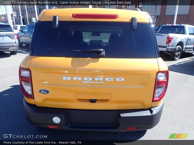 Cyber Orange Metallic Tricoat / Medium Dark Slate 2022 Ford Bronco Sport Big Bend 4x4