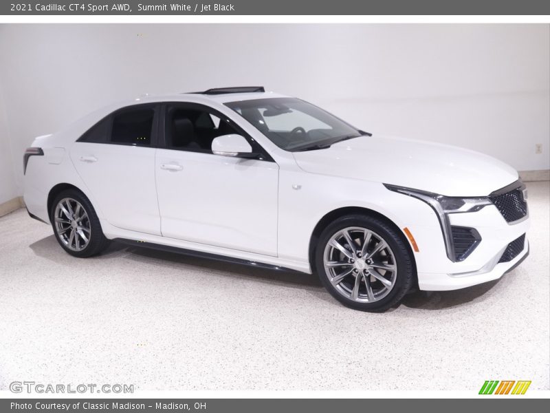 Summit White / Jet Black 2021 Cadillac CT4 Sport AWD