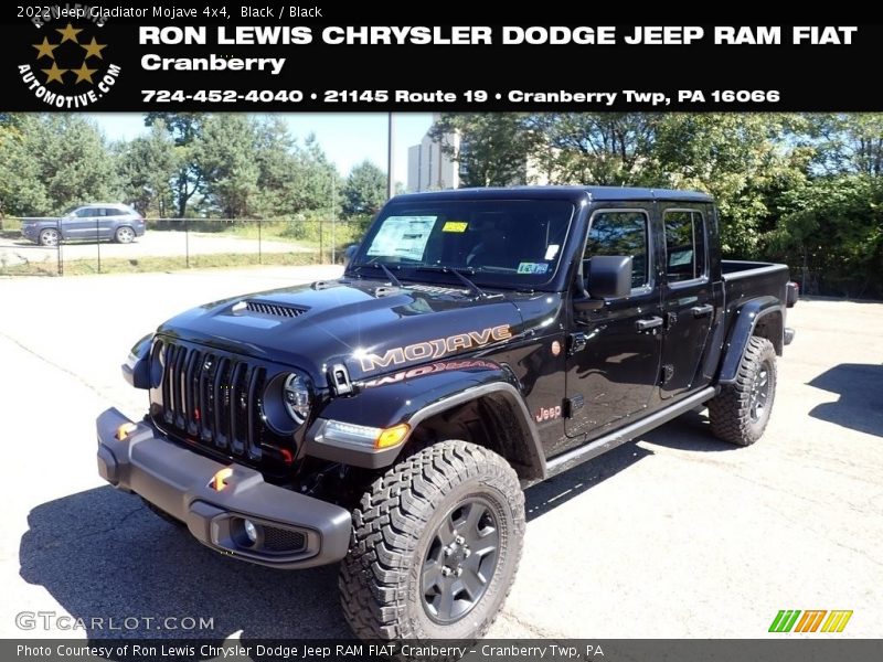 Black / Black 2022 Jeep Gladiator Mojave 4x4