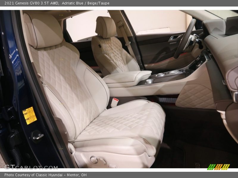 Front Seat of 2021 GV80 3.5T AWD