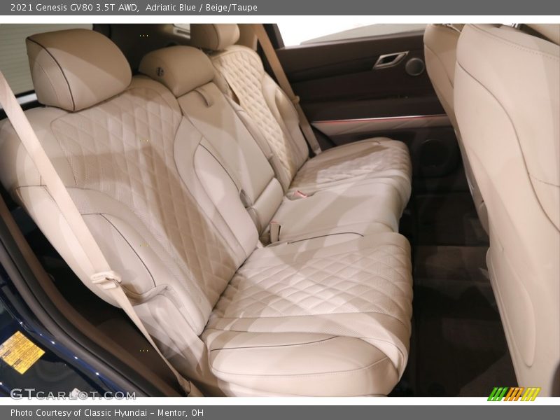Rear Seat of 2021 GV80 3.5T AWD