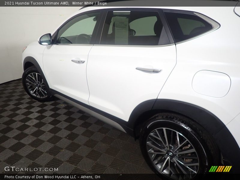 Winter White / Beige 2021 Hyundai Tucson Ulitimate AWD