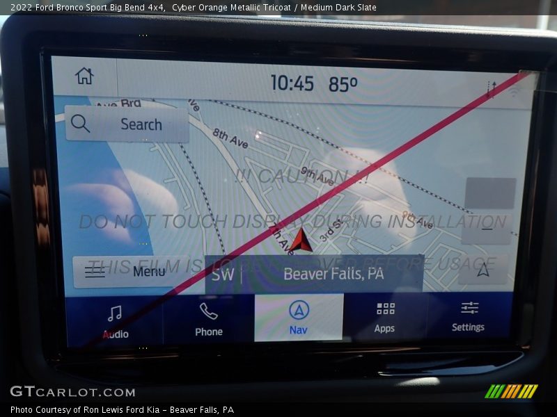 Cyber Orange Metallic Tricoat / Medium Dark Slate 2022 Ford Bronco Sport Big Bend 4x4