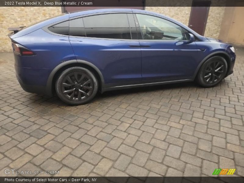 Deep Blue Metallic / Cream 2022 Tesla Model X