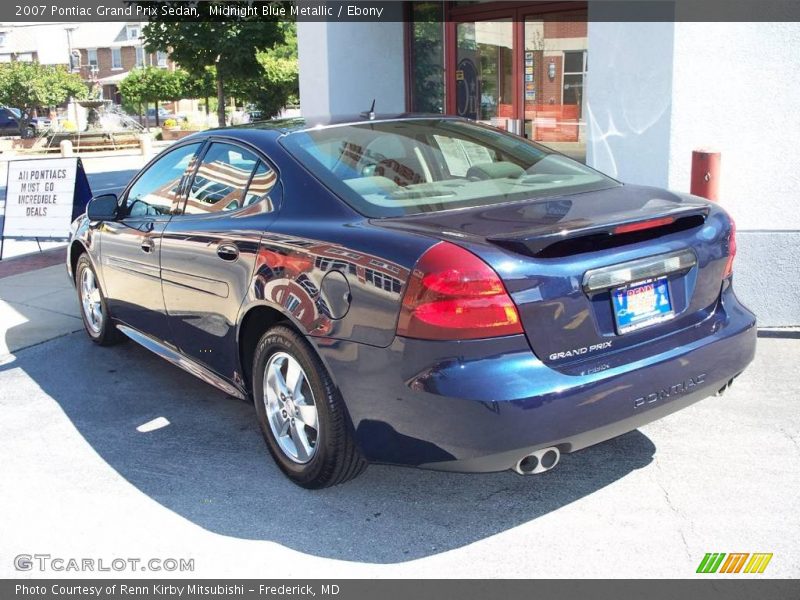 Midnight Blue Metallic / Ebony 2007 Pontiac Grand Prix Sedan