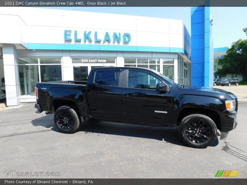 Onyx Black / Jet Black 2021 GMC Canyon Elevation Crew Cab 4WD