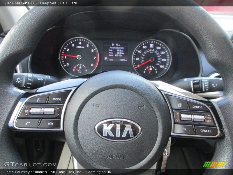 Deep Sea Blue / Black 2021 Kia Forte LXS