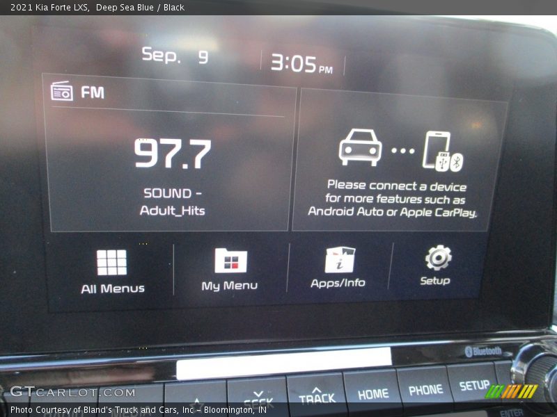 Deep Sea Blue / Black 2021 Kia Forte LXS