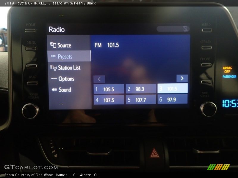 Blizzard White Pearl / Black 2019 Toyota C-HR XLE