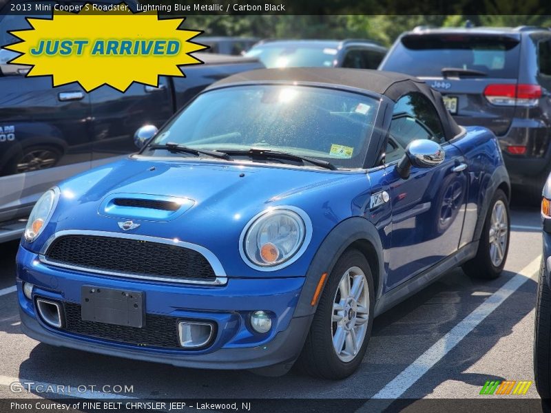 Lightning Blue Metallic / Carbon Black 2013 Mini Cooper S Roadster