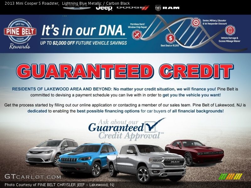 Lightning Blue Metallic / Carbon Black 2013 Mini Cooper S Roadster