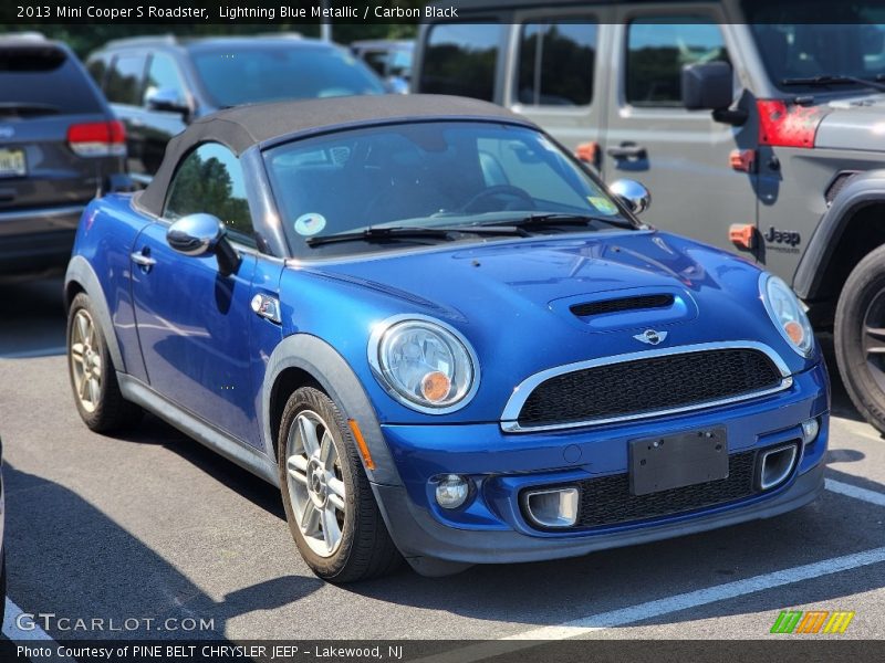 Lightning Blue Metallic / Carbon Black 2013 Mini Cooper S Roadster