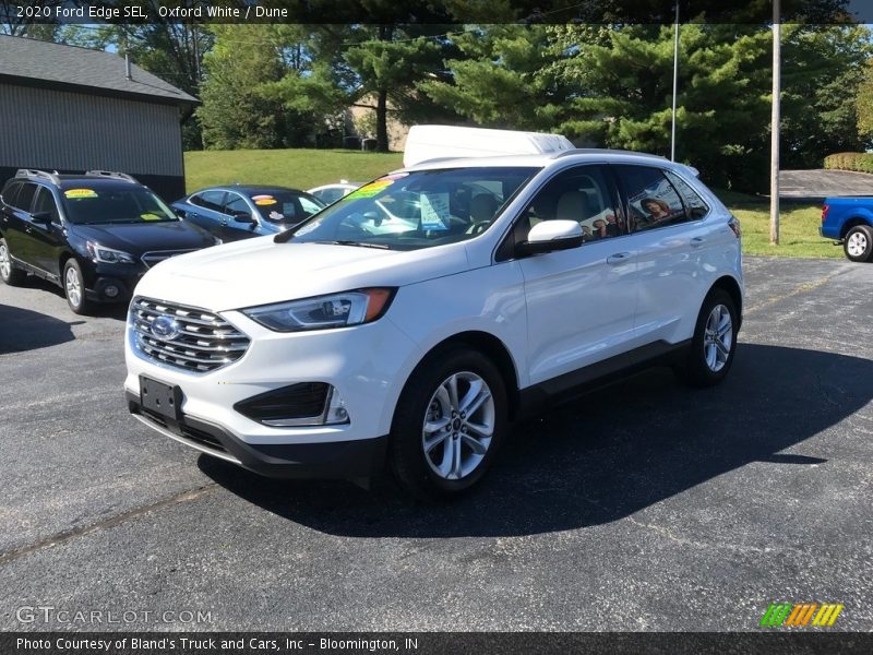 Oxford White / Dune 2020 Ford Edge SEL