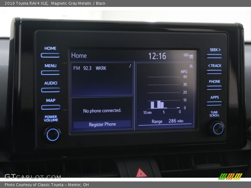 Magnetic Gray Metallic / Black 2019 Toyota RAV4 XLE