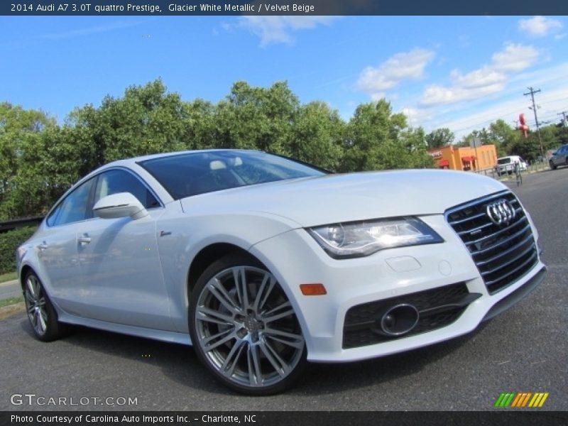 Glacier White Metallic / Velvet Beige 2014 Audi A7 3.0T quattro Prestige