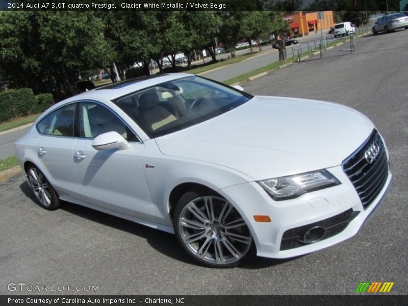 Glacier White Metallic / Velvet Beige 2014 Audi A7 3.0T quattro Prestige