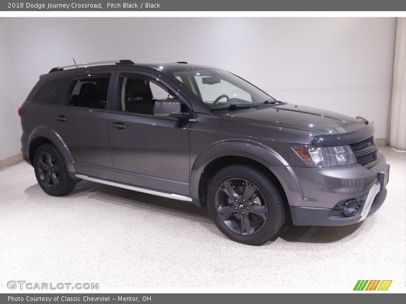 Pitch Black / Black 2018 Dodge Journey Crossroad