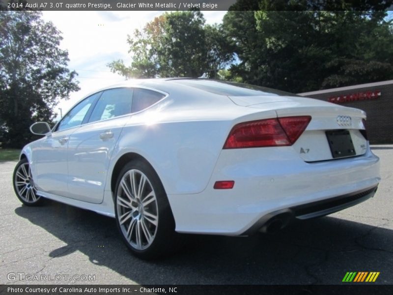 Glacier White Metallic / Velvet Beige 2014 Audi A7 3.0T quattro Prestige
