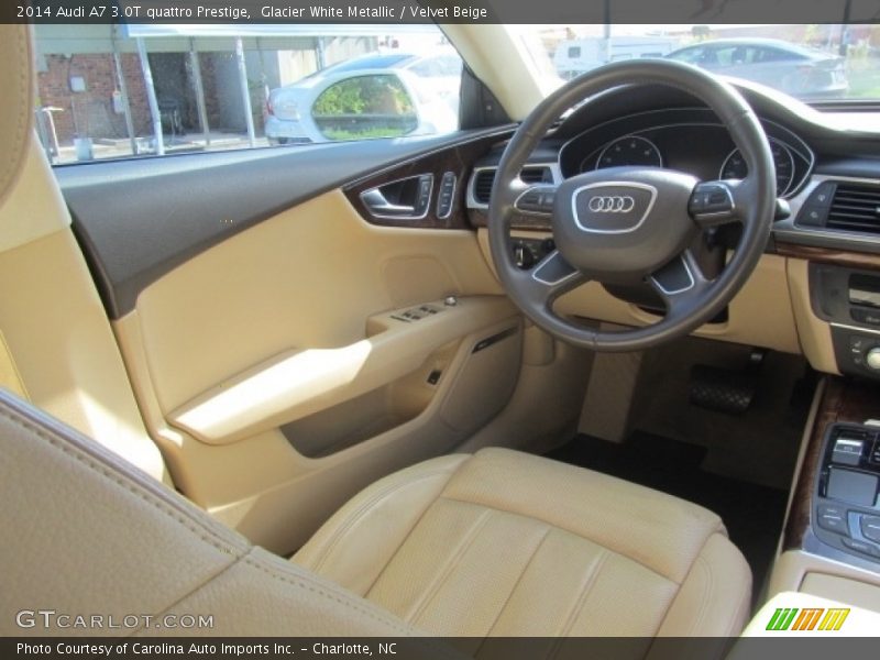 Glacier White Metallic / Velvet Beige 2014 Audi A7 3.0T quattro Prestige