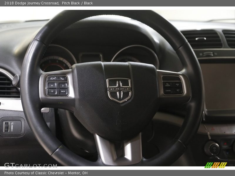 Pitch Black / Black 2018 Dodge Journey Crossroad