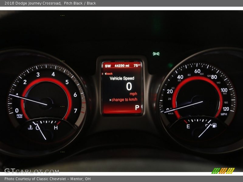 Pitch Black / Black 2018 Dodge Journey Crossroad
