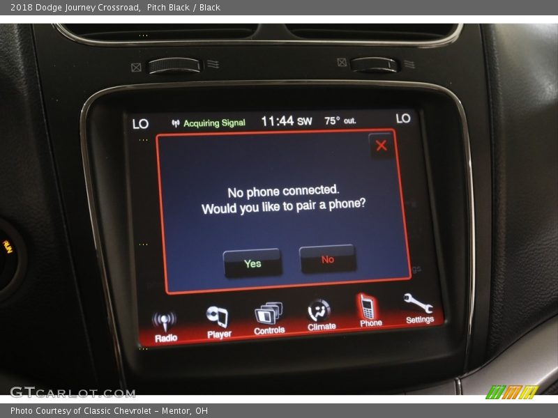 Pitch Black / Black 2018 Dodge Journey Crossroad