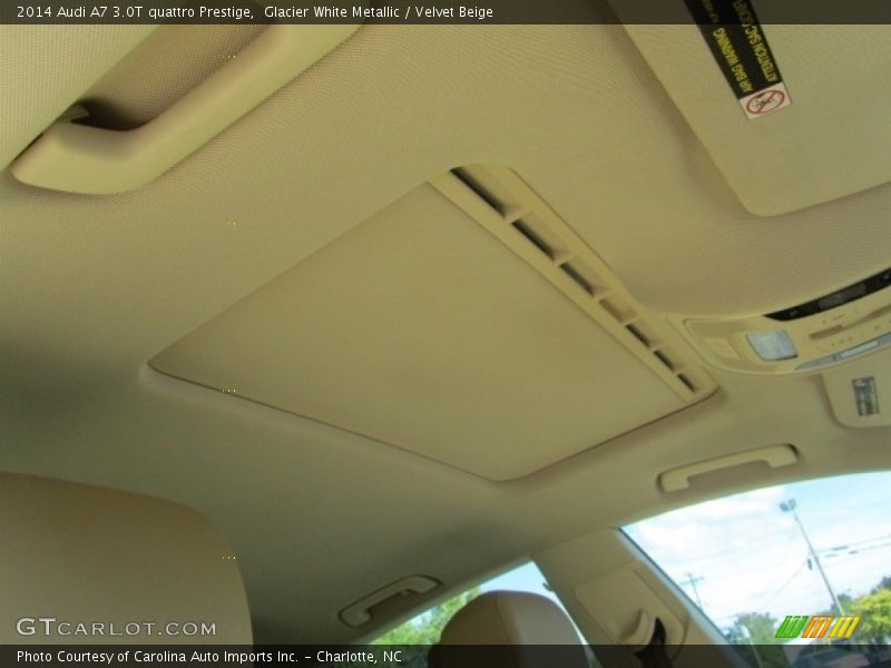 Glacier White Metallic / Velvet Beige 2014 Audi A7 3.0T quattro Prestige