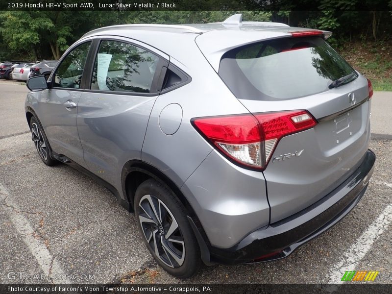 Lunar Silver Metallic / Black 2019 Honda HR-V Sport AWD