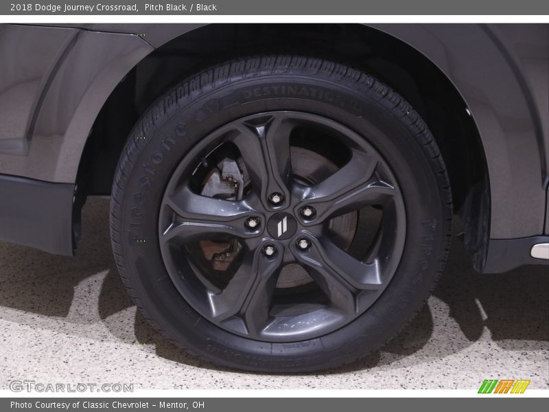Pitch Black / Black 2018 Dodge Journey Crossroad