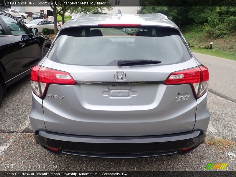 Lunar Silver Metallic / Black 2019 Honda HR-V Sport AWD