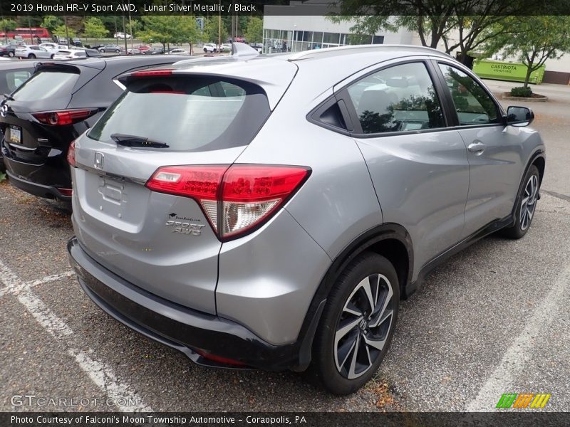 Lunar Silver Metallic / Black 2019 Honda HR-V Sport AWD